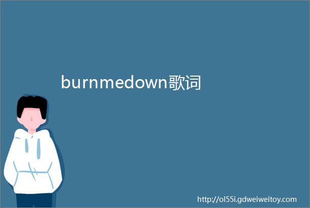 burnmedown歌词